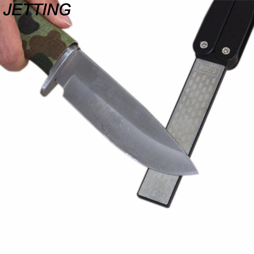 Струйное 1 шт. открытый двусторонний складной карманный точилка Портативный