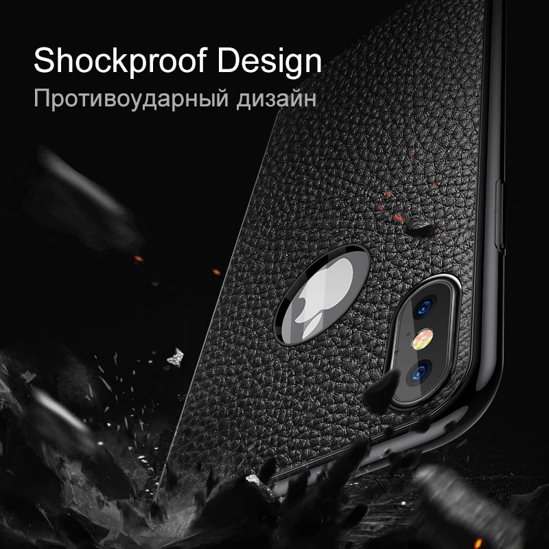 VVKing ультра тонкие чехлы для телефонов iPhone 6S 6 7 8 Plus XS Max Кожаный Мягкий ТПУ