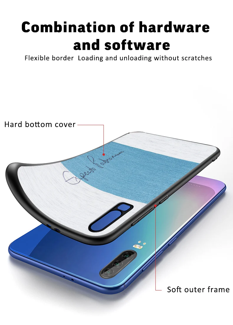Для huawei P30 чехол из хлопковой ткани MOFi P30pro задняя крышка с мягким сенсорным ударопрочным подходящим capas p30 pro Чехол