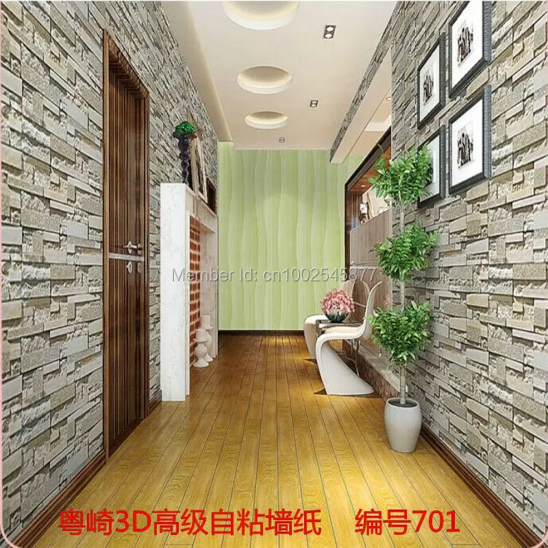 Роскошные каменные кирпичные стены ПВХ виниловые обои 3D импортные для гостиной