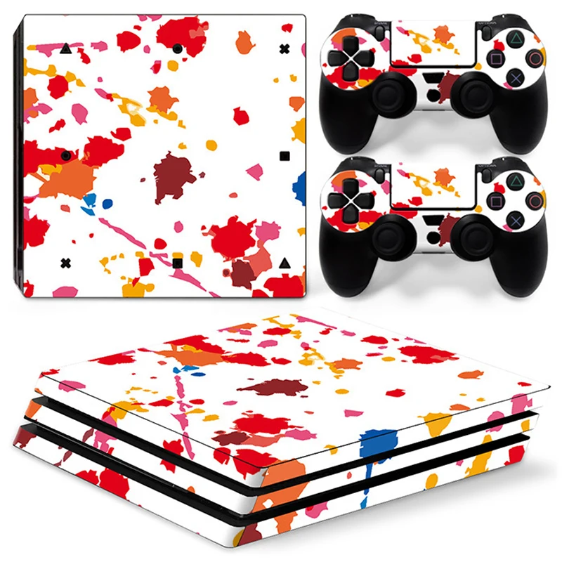 GOOYIYO-для sony PS4 Pro наклейка геймерская консоль контроллеры Виниловая наклейка цветная Живопись Кожа Play станция 4 Pro полная наклейка