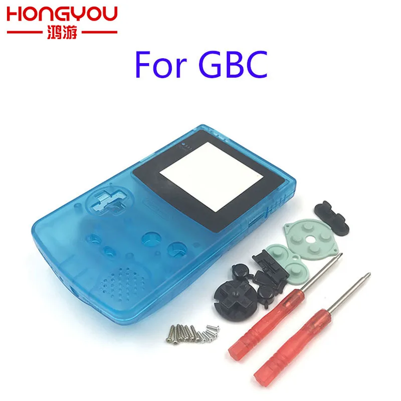 Полный Корпус Запасные части чехол для Nintendo GBC Gameboy цветная оболочка отвертка