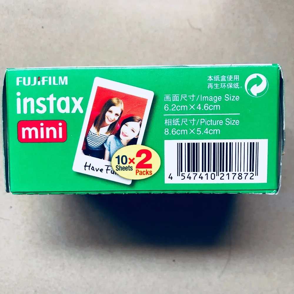 100% оригинальная пленка Fujifilm Instax Mini с белым краем 100 шт. для камеры mini 7s 8 25 50 90 SP1