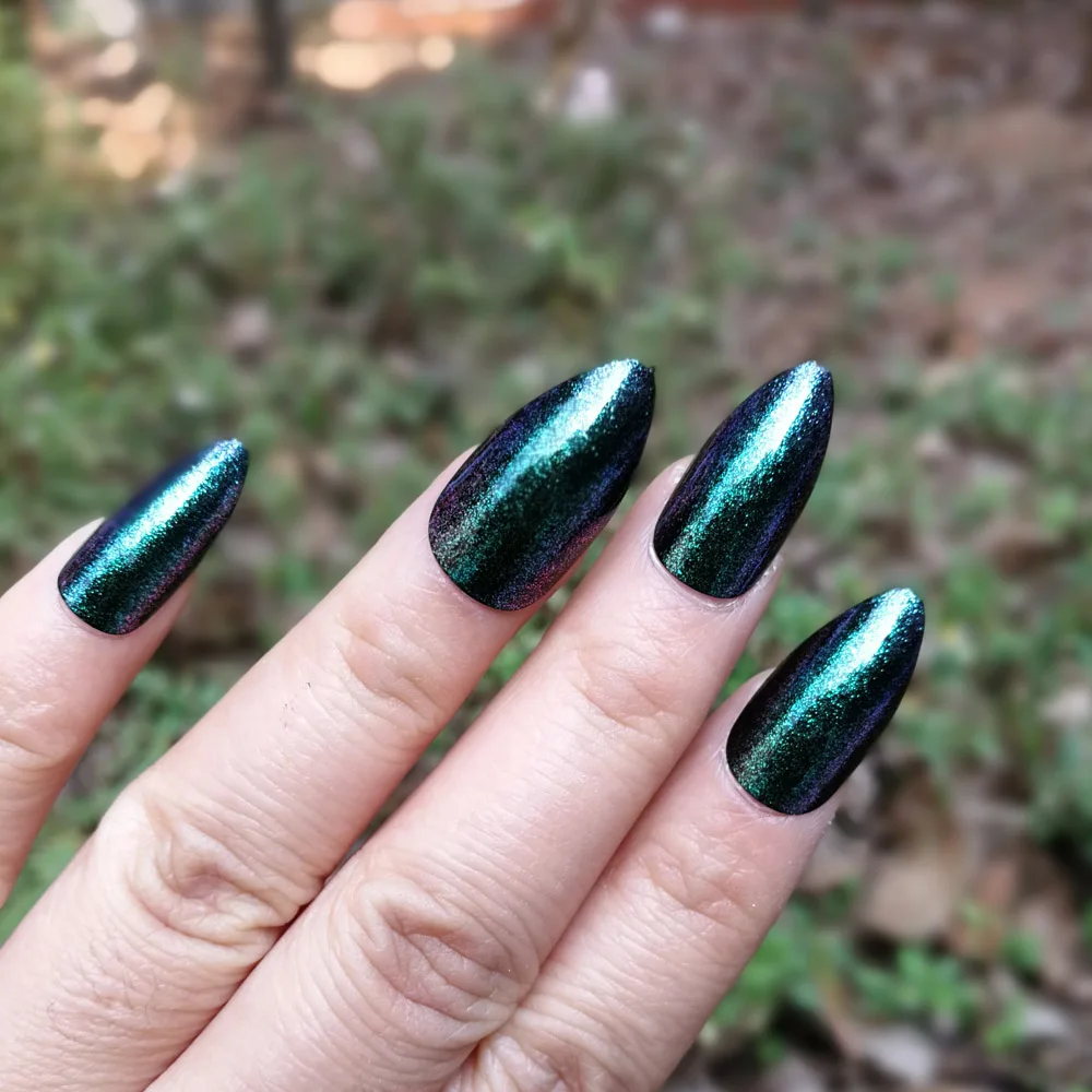 12 шт./корт. Блестящие искусственные ногти с дизайном нажимайте на Nep Nagels полное
