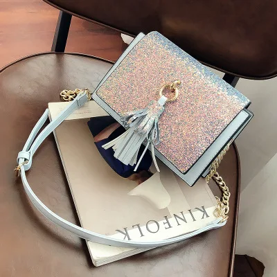 2018 Весенняя Новинка Малый посылка Корейский моды цепи сумка прилив|Сумки через