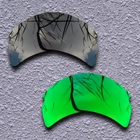 black emerald green polarized replacement lenses for oakley flak 2 0 xl sunglasses