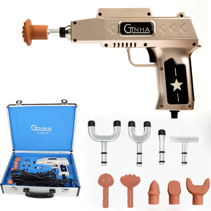 

New 750N Chiropractic Adjusting Instrument 10 Heads adjustable intensity Therapy Electric Bone Correction Gun Spine Chiropractic