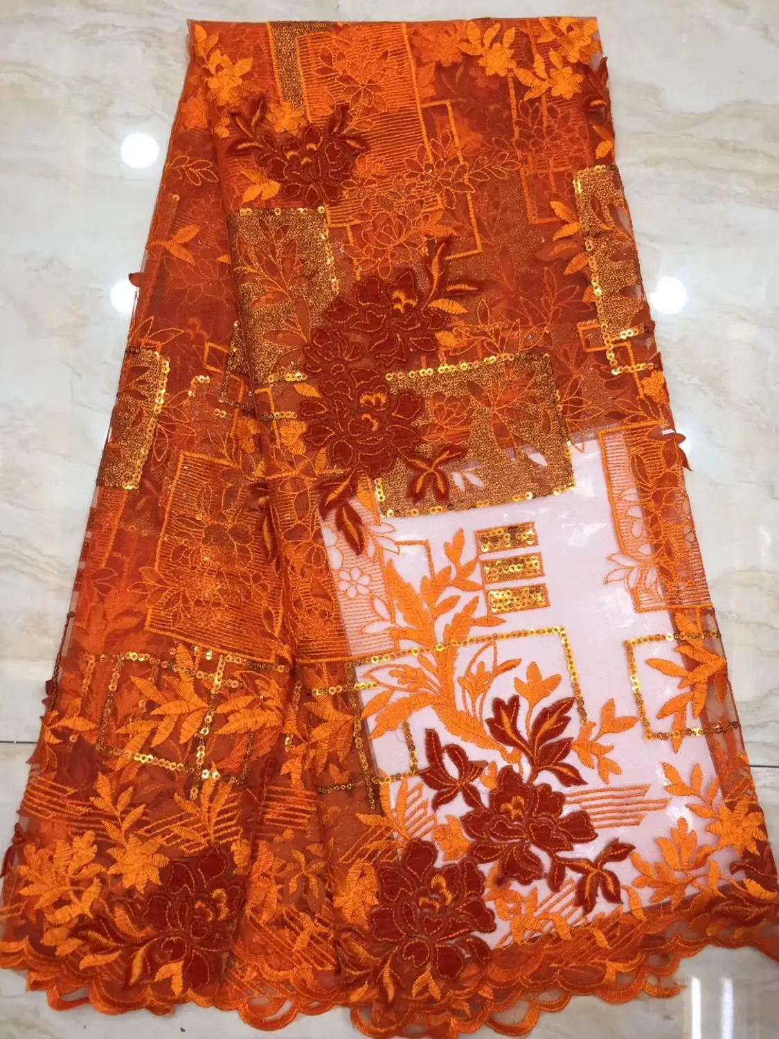 

Latest Velvet Lace Nigerian Mesh Net Lace for Wedding Dresses High Quality African Tulle Mesh Lace Fabrics