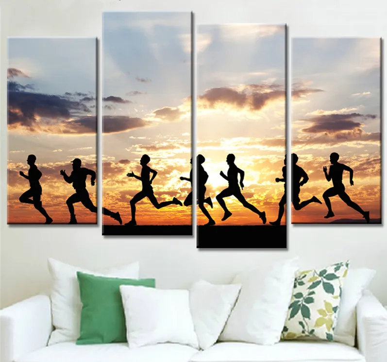 4 шт. набор сделай сам для картина вышитая бисером Спорт восхода солнца motion