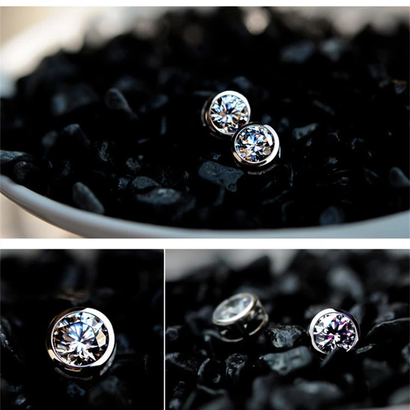 Женские классические серьги гвоздики AWN из стерлингового серебра 925 пробы