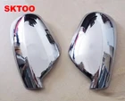 SKTOO для 2004-2012 Peugeot 307 CC SW 407 хромированная крышка для боковых крыльев двери, зеркала заднего вида, аксессуары, 2 шт. в комплекте, автомобильный Стайлинг