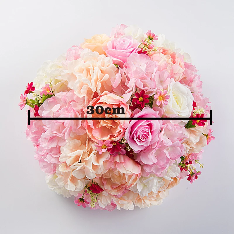 35cm Wedding Rose Hydrangea Flower Ball 10pcs/lot Artificial Wall Backdrop Decoration Table Centerpiece | Дом и сад