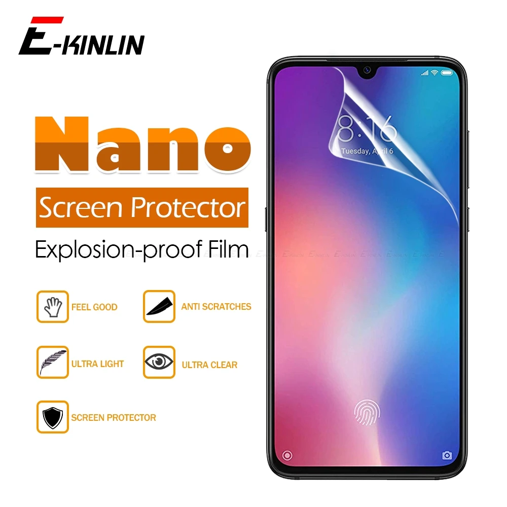 2 шт. Противоударная нано защитная пленка для Xiaomi Mi 10i 10T 9T 9 Pro 8 SE A3 A1 A2 Lite Max Mix 3