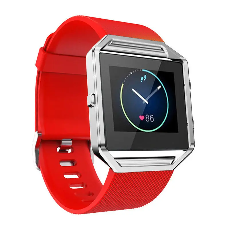 Ремешок для наручных часов Браслет Fitbit Blaze силиконовый ремешок сменный ширина 23