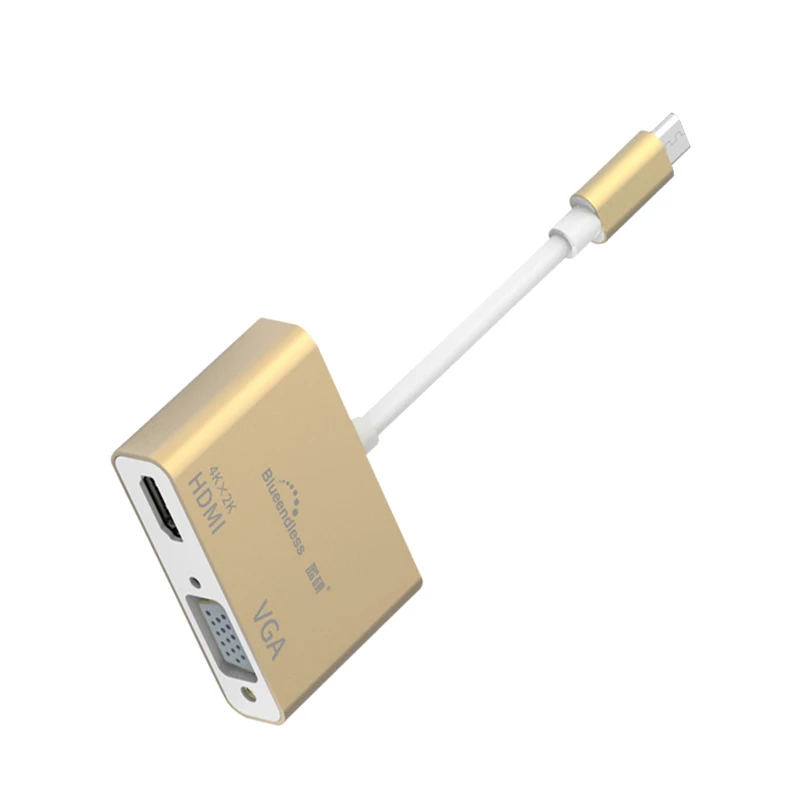 Type-C charging dock converter HDMI/VGA/network port/USB extension adapter USB 3.0 aluminum hub with Extended Card Reader Hub | Компьютеры