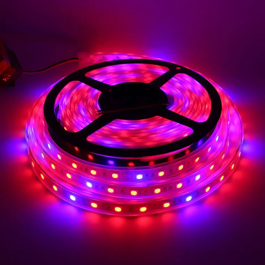 5 м/лот 5050 LED Grow Lights DC12V IP67 водонепроницаемая светодиодная лента для выращивания