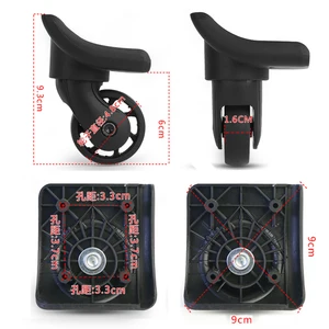 Сменные колеса для чемодана, 1 пара1 комплект, пластиковые запасные части для чемодана, дорожные колеса на колесиках для багажа