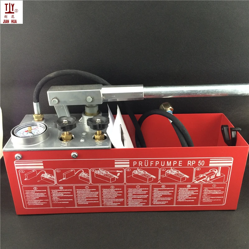 

12L 50Kg Hand Power Hydraulic Pipeline Pressure Test Pump Water Pipe Leakage Tester 5MPa Hydraulic Test Pumps