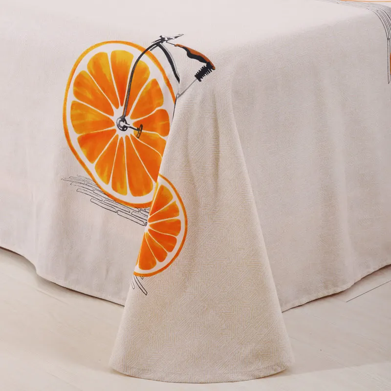 Хлопковый комплект Постельные принадлежности оранжевый Велосипедный Спорт