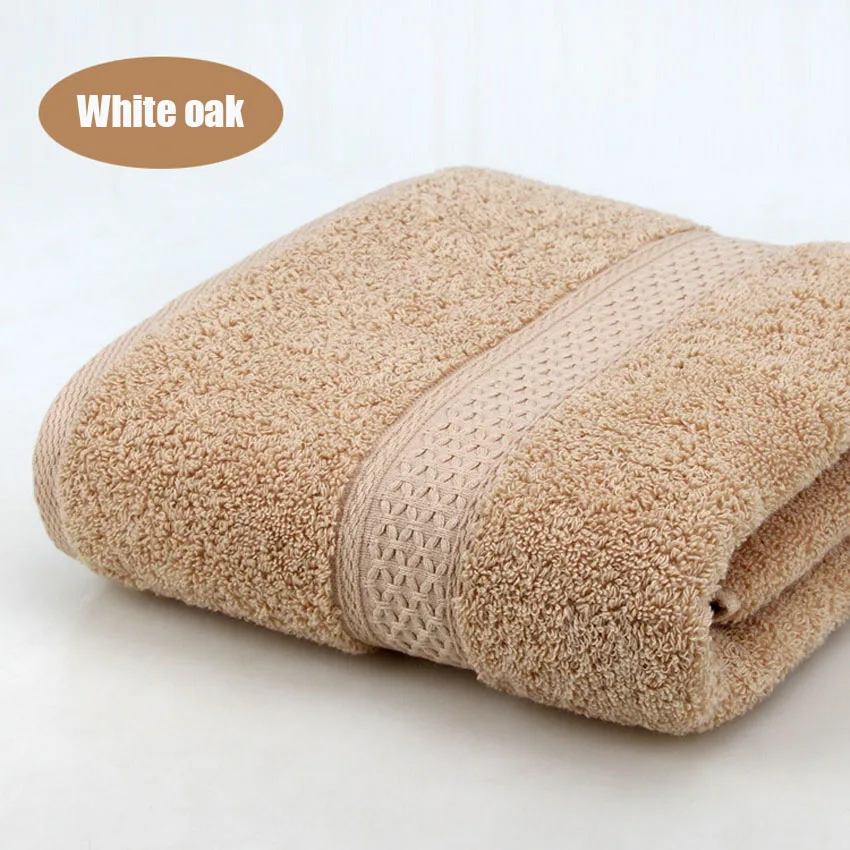 White oak Супер абсорбирующее большое полотенце из чистого хлопка, банное полотенце 70*140, плотное мягкое полотенце для ванной комнаты, удобное пляжное полотенце, 15 цветов - Цвет: White oak