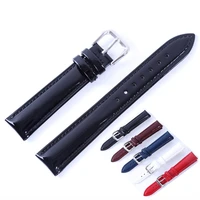 new design 16mm 18mm 20mm blue soft watch strap shine patent leather watchbands 100 genuine cowhide leather watch band