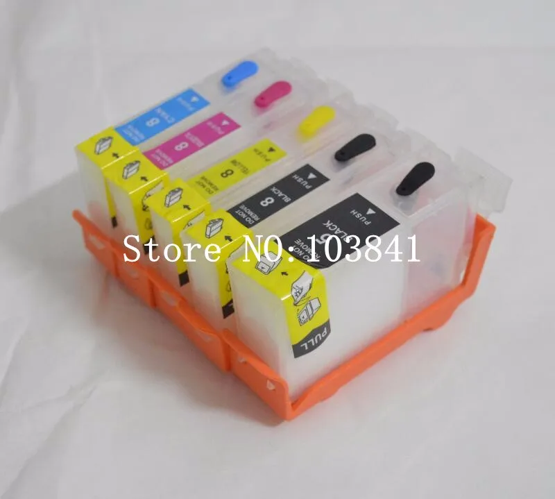 5 шт./лот PGI CLI 8 перезаправляемый картридж с чип для Canon PIXMA IP3300 IP4200 IP4300 IP4500 IP5300 IX4000