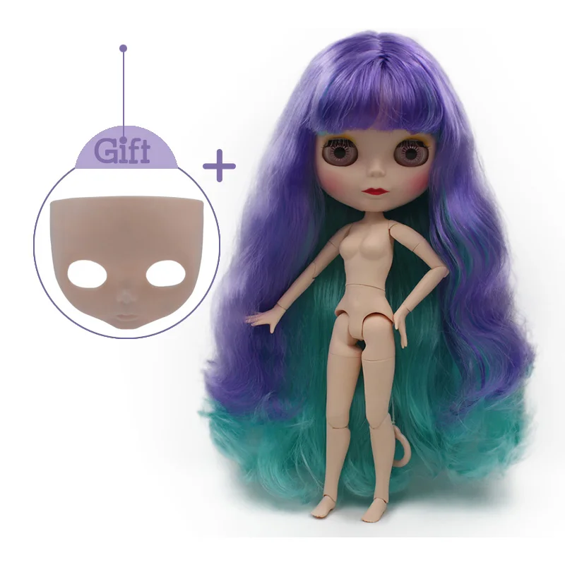 Matte Face SNO.12 Шарнирная кукла Blyth, Neo Blyth кукла Обнаженная Заказная матовое лицо куклы можно изменить макияж и платье DIY, 1/6 шарнирные куклы SO29 - Цвет: Matte Face SNO.12