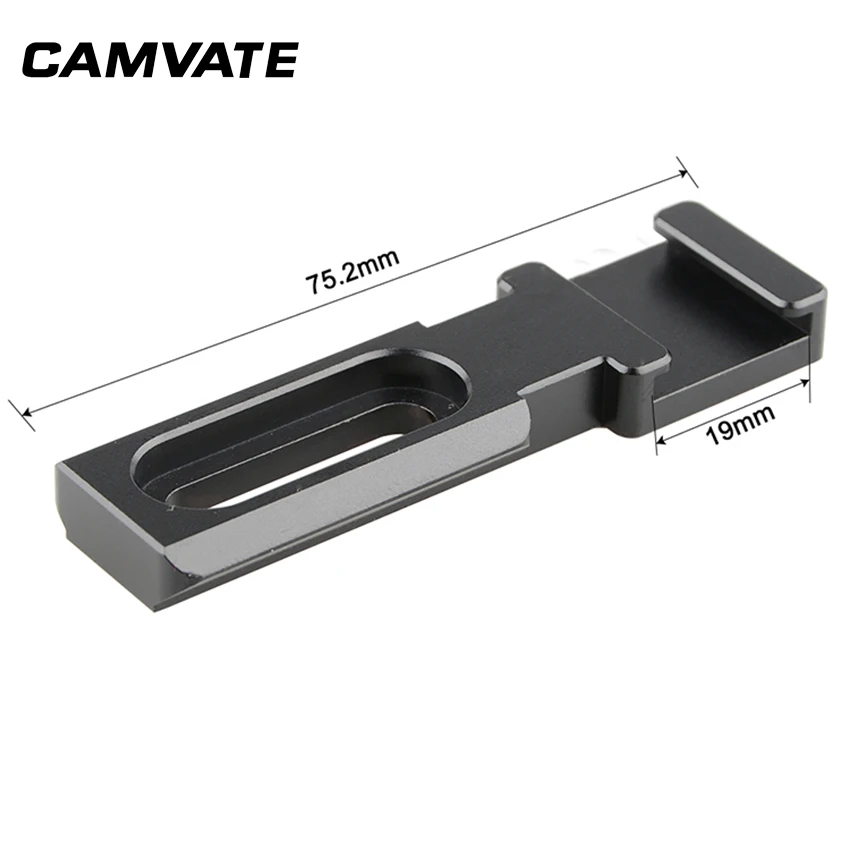 CAMVATE Cold Shoe & NATO Rail Adapter DSLR Camera blackmagic для крепления фотографических аксессуаров