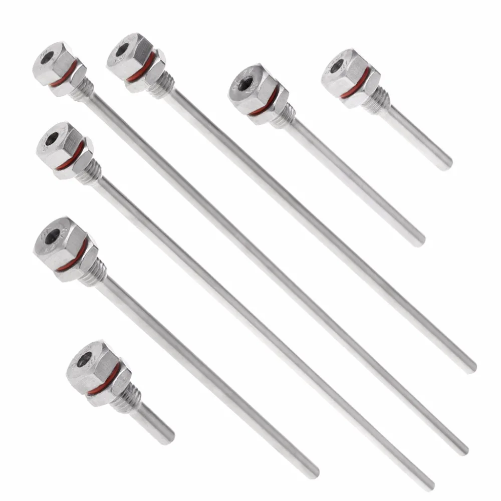 

Hot New L35-300mm Thermowell Stainless Steel M10X1.5 Thread OD6mm For Temperature Sensor