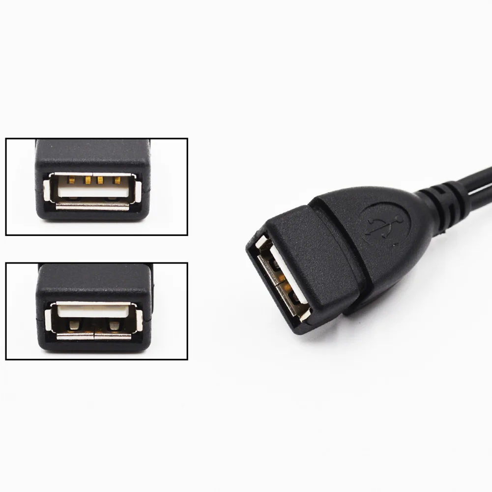 2 в 1 OTG Micro USB Host Power Y сплиттер адаптер к 5 Pin папа мама кабель кардридер