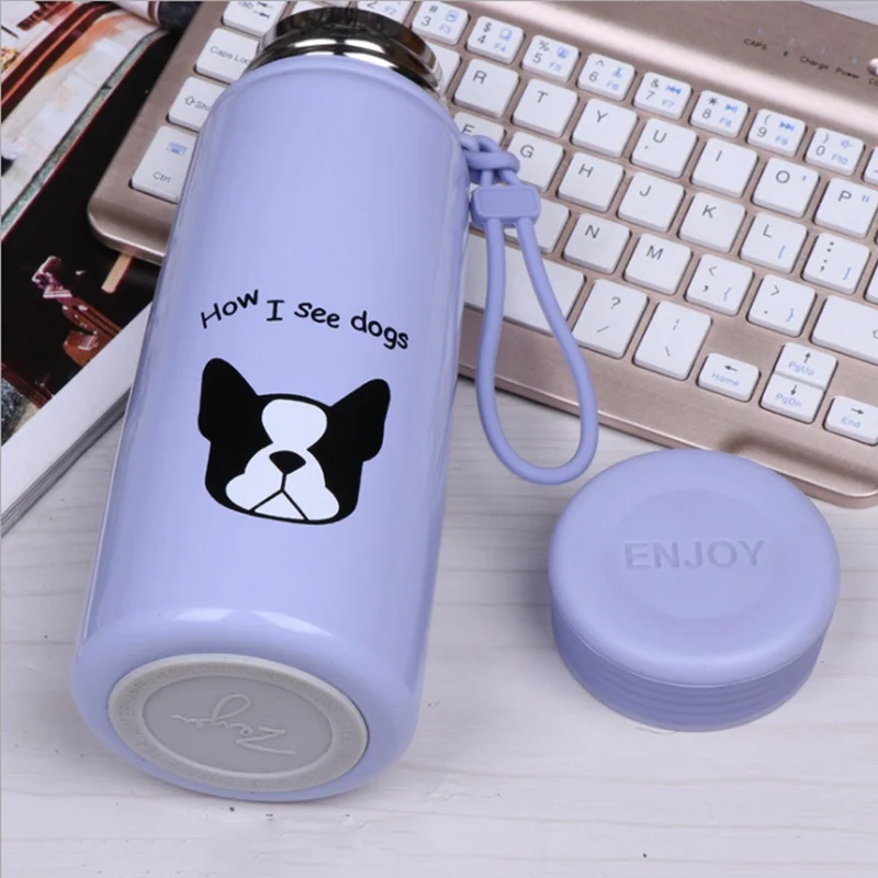 ZOOOBE 400 мл Термос кофейная кружка с веревкой вакуумная колба из нержавеющей стали