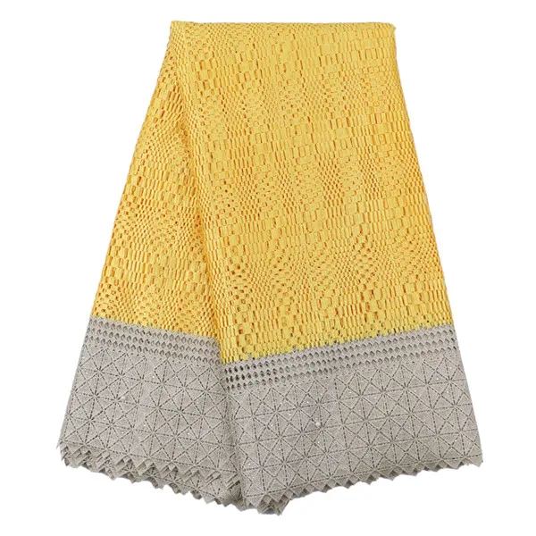 Хорошее Качество Гипюр Шнур Кружевной Ткани Вышитые Африканский Растворим В