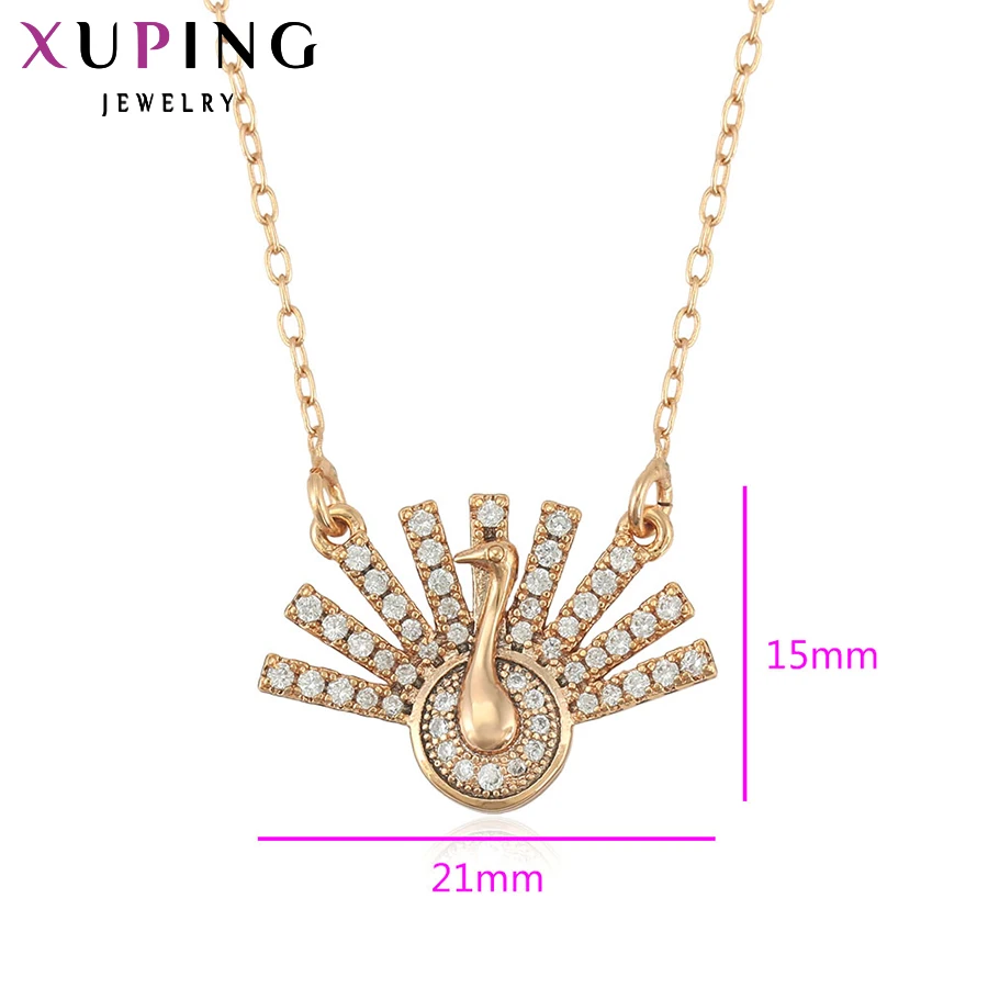 Xuping Jewelry Fashion Animal Style Gold Color Plated Pendant Necklaces for Women 42821 | Украшения и аксессуары
