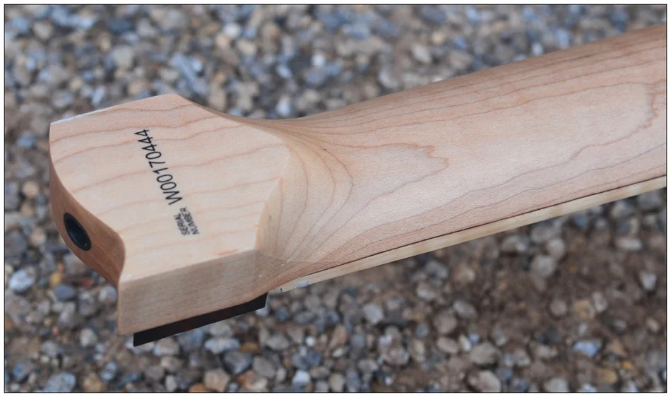 7 струн Безголовый электрогитара Стиль Синий взрыв spalted вьющиеся клен Топ Пламя клен шеи