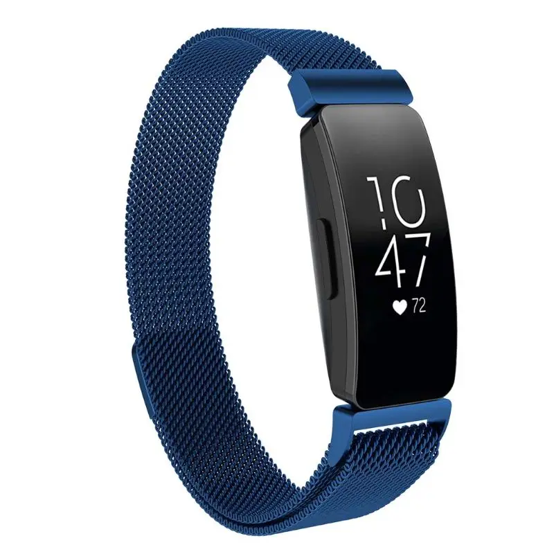 OOTDTY Магнитный сменный Браслет из нержавеющей стали для часов Fitbit Inspire / HR трекер