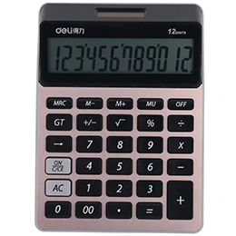 Red Calculator Deli 1 шт. большой экран калькулятор портативный многофункциональный калькулятор для обучения математике студентов Калькулятор офис школы - Цвет: Red Calculator