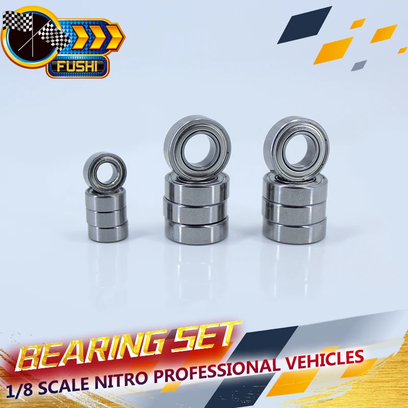Эвеланш XTR Monster Truck подшипника (12 шт.) 1/8 Весы Nitro профессиональных средств 02139 85763