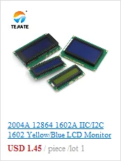 Модуль ЖКД синий экран IIC/I2C 1602 для arduino 1602 ЖК-дисплей UNO r3 mega2560