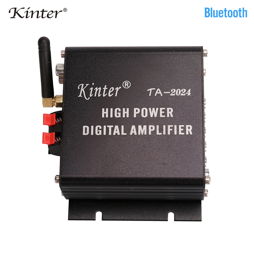 Kinter TA 2024 bluetooth Цифровые усилители play hifi стерео звук 2CH с USB TF входом DC12V источник