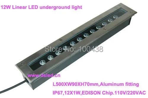 Бесплатная доставка! Линейный светодиодный светильник 50 см/шт. 12 Вт для наружного