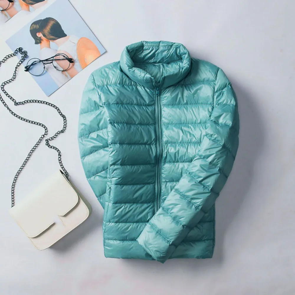 5XL 6XL 7XL Женское зимнее пальто новая мода 90% белый пуховик Сверхлегкий портативный