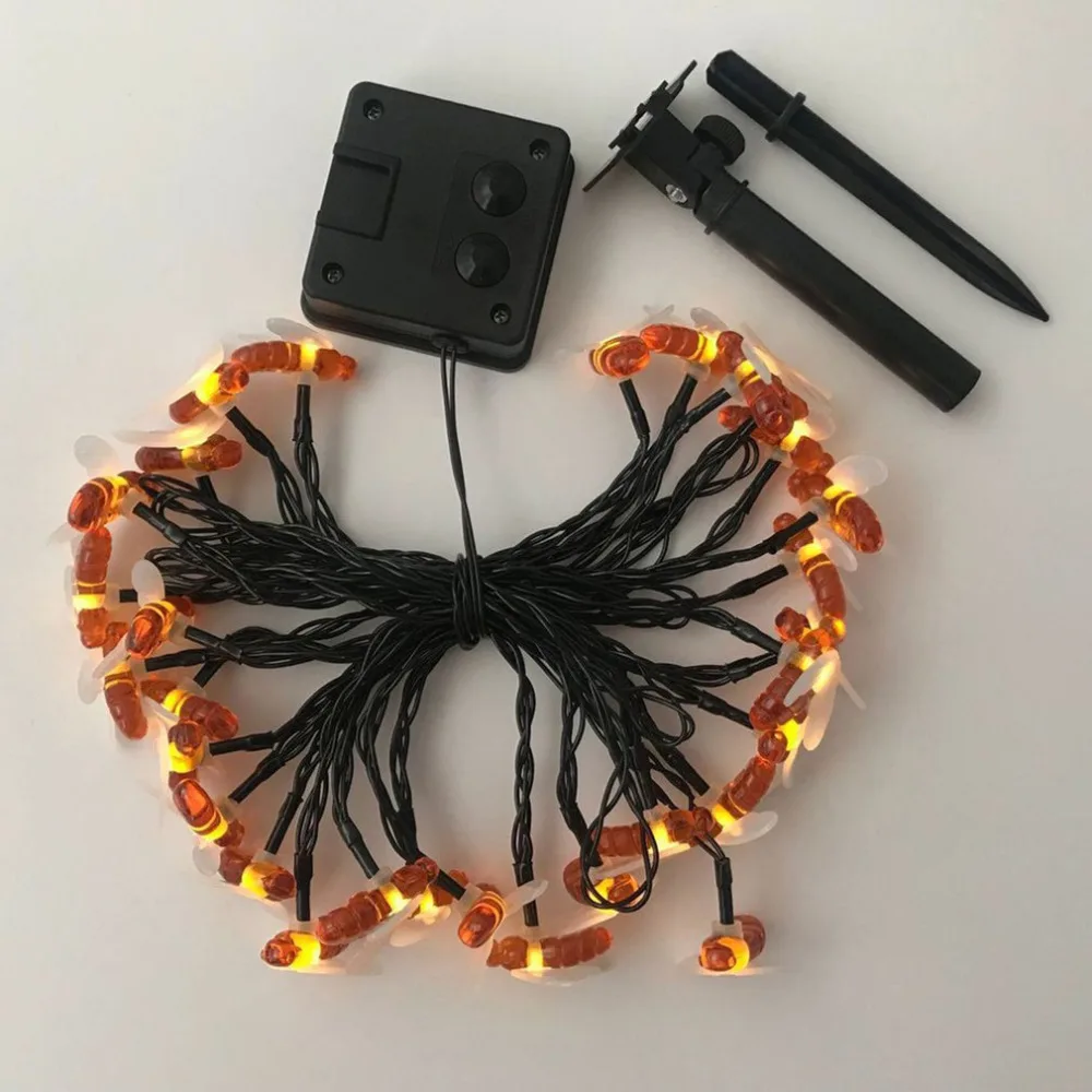 Креативные 30 светодио дный струны медовая пчела светодиодные вечерние Струны