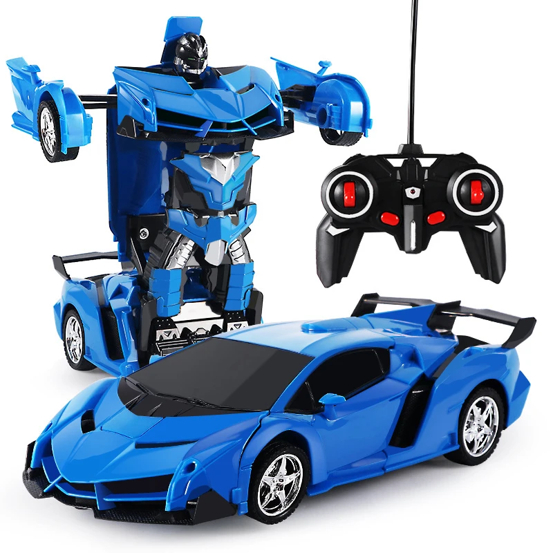 YETAA Electric RC Car Sports Shock Resistant Transformation Robot Toy Remote Control Deformation Robots Children Gift | Игрушки и хобби