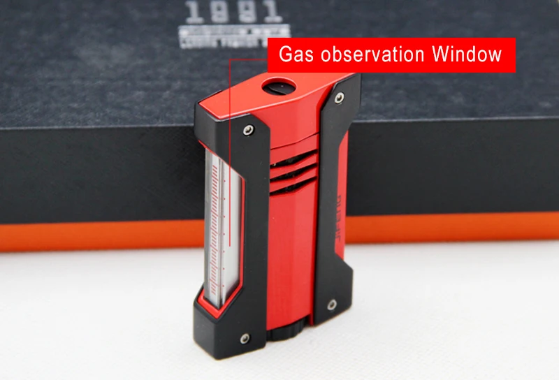 Fine Quality JiFENG Cigar Set With Red Color Lighter And Sharp Stainless Steel Blade Scissors Professional Tool | Дом и сад