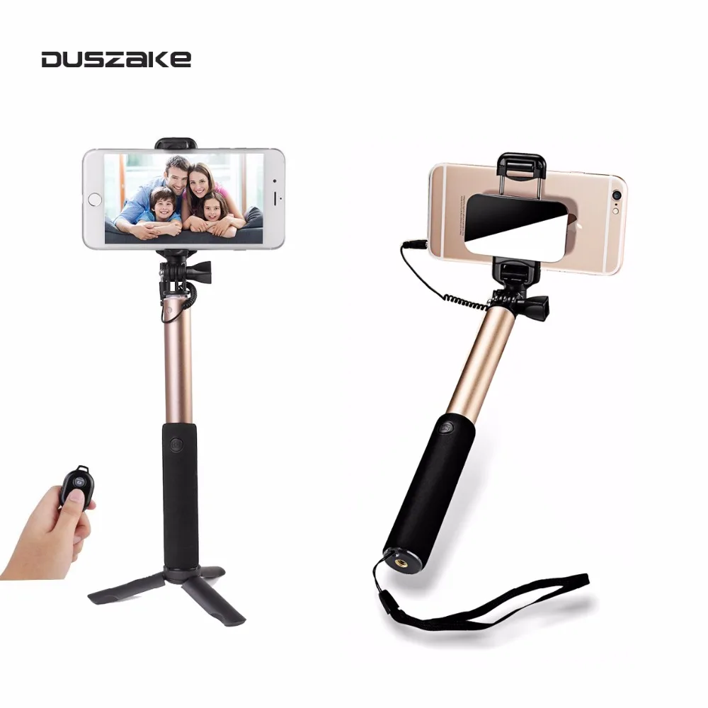 Duszake E4 Bluetooth палка для селфи монопод с зеркалом заднего мини штатив смартфонов iPhone