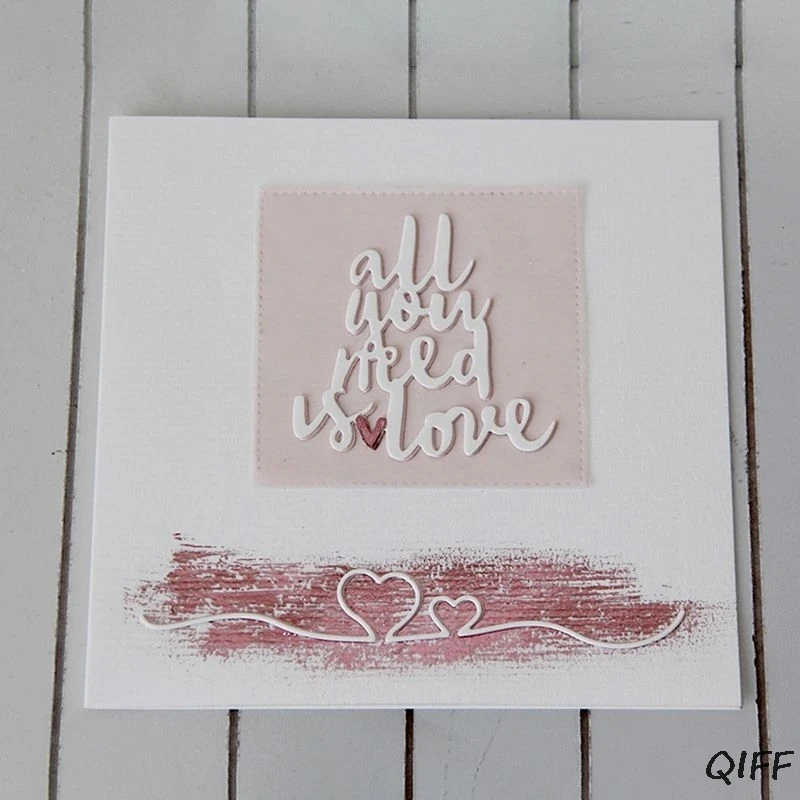 Love Heart Border металлические режущие штампы трафарет для скрапбукинга &quotсделай