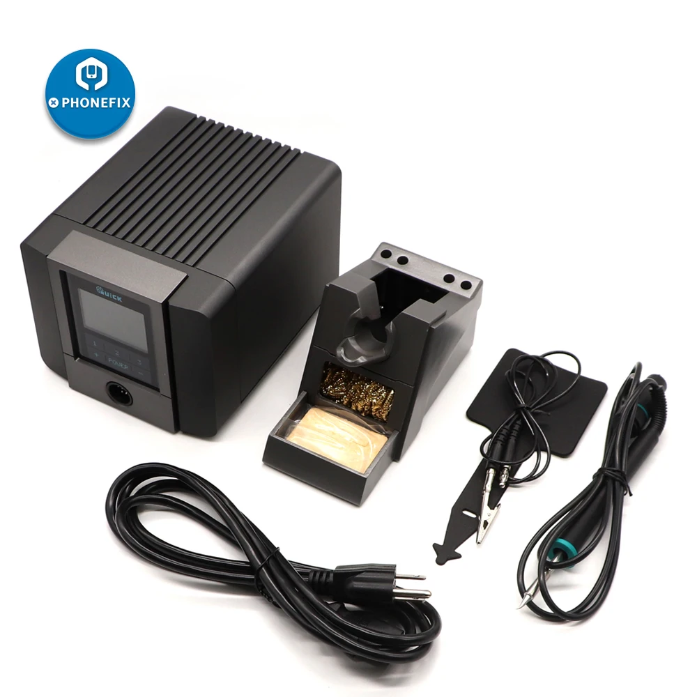 

Original QUICK TS1200A 120W high-power lead-free soldering station with LCD Touch Soldering Station for Phone PCB Repairing