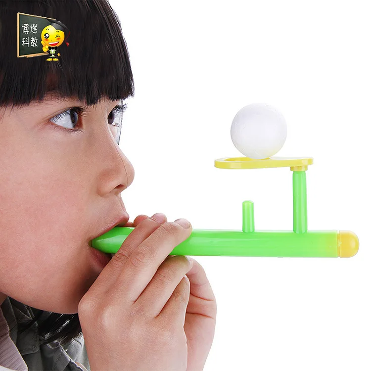 

Pupils Blowing Suspension Balls Scientific Air Principles Physics Blowing Balls Children's montessori educational wooden Toys