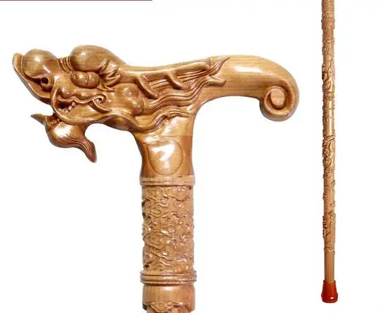 S пожилые старики ручная резьба деревянная костыль помощь в ходьбе подарок на