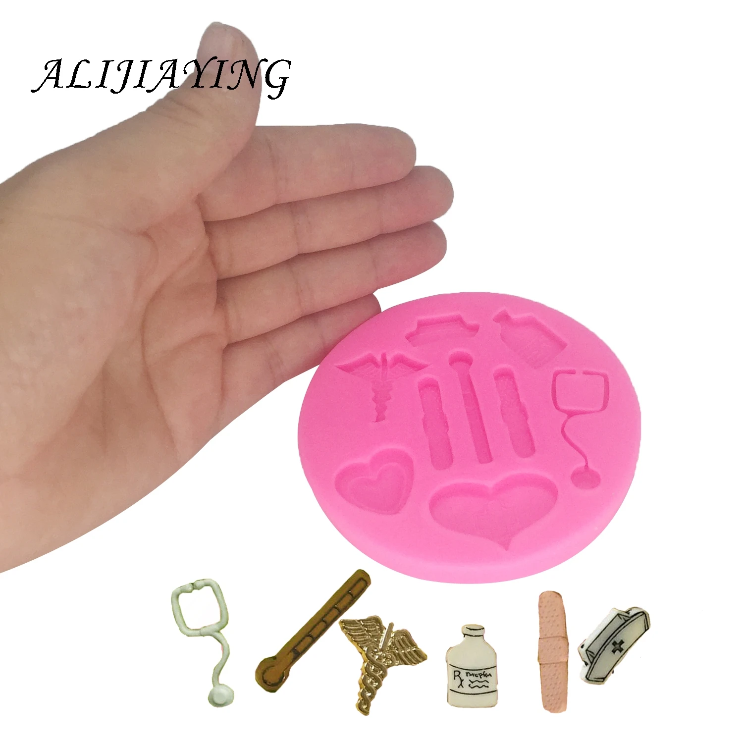 Силиконовая форма «сделай сам» для докторской шляпы, бутылки, термометра, помадки, инструменты для украшения торта, форма для выпечки шоколадной глины D1400